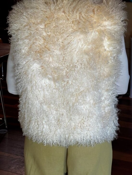 Vintage Mongolian Lamb Fur Vest